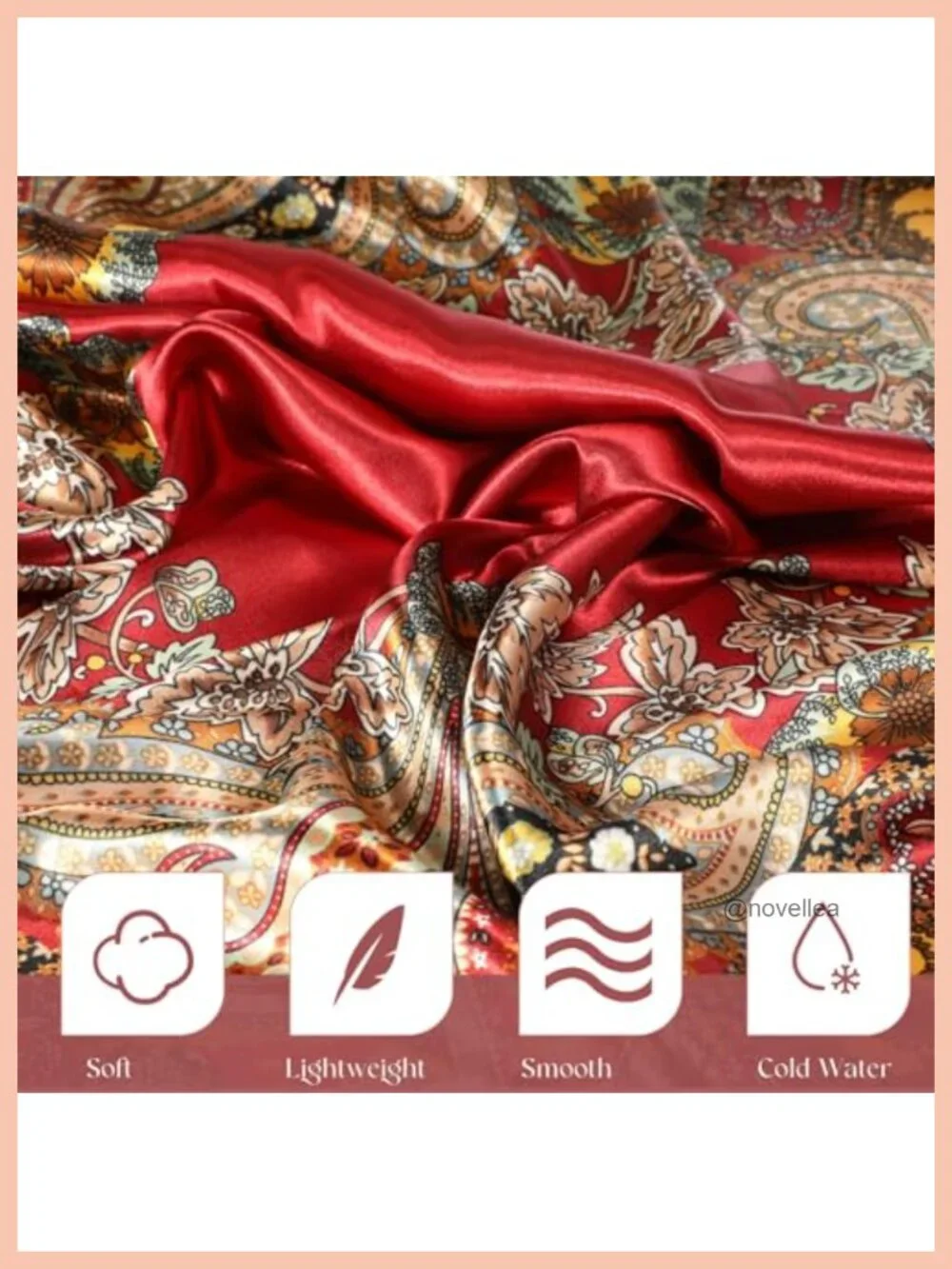 3 Pack 35 Inch Satin Silk Head Scarf for Sleeping Hair Wrapping